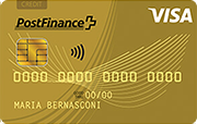 Karte PostFinance Visa Gold Card