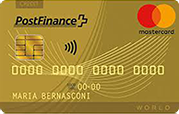 Karte PostFinance Mastercard Gold
