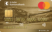 Carta World Mastercard Gold SGKB